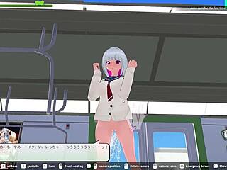 Insane! Loop Train H-Game Elevator Scene Gets So Wet!