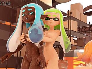 squid party adirtysquid cartoon