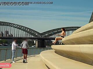 I watch jeny smith strip naked in public