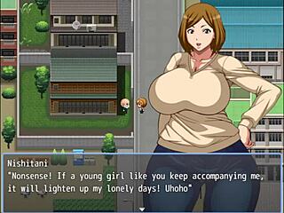 Old Man Grabs Neighbor's Huge Ass In Unfaithful Wife Hentai Game Part 3!