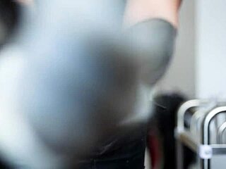 latex gloves in asmr session