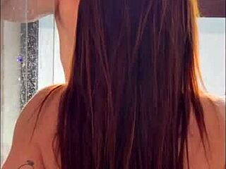 dude, luiza marcato and malik delgaty go wild with spitting and hardcore squirting action!