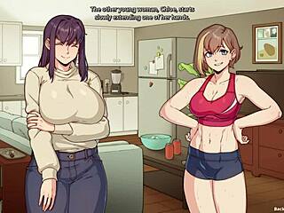 Hey Amy, Duschen mit deiner geilen Futanari-Roomie fühlt sich wild an, huh?