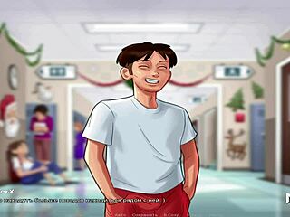 summertime saga milf babe shows off her tits in episode 64