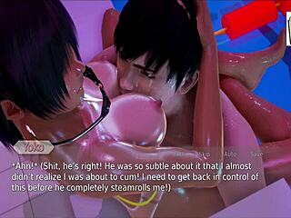 Exploring the academy in this game part 128, encountering various characters and events.