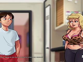 Milf de Summertime Saga luciendo tetas en el episodio 64