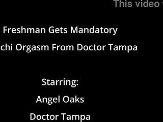 Freshman Angel Oaks Gets Hitachi Orgasm by Doctor-Tampa