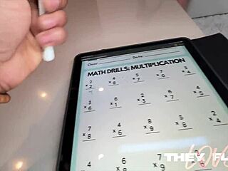 Thick Ass Tutor Violet Myers Bangs Student After Class in Lingerie