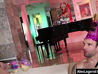 Blonde Ashley Rides Alex's French Dick!