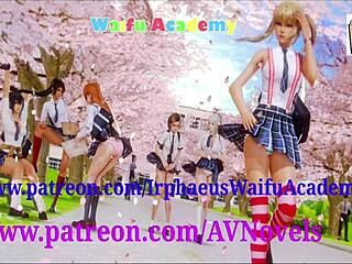 Exploring the academy in this game part 128, encountering various characters and events.