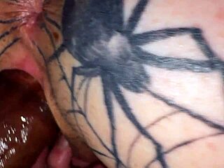 Olivia Gardens Rides Black Dick Slow in Wild Garden Scene.