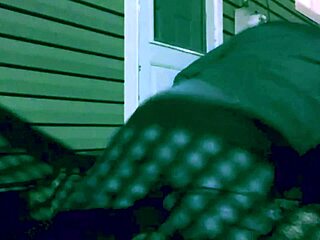 Skinny Old Woman Stretches in Leggings and Fishnets, Showing Ass and Legs in Homemade Video