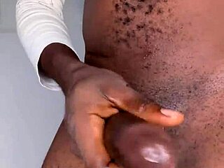 Ninja Man Masturbates and Cums with Intense Black Cock Action