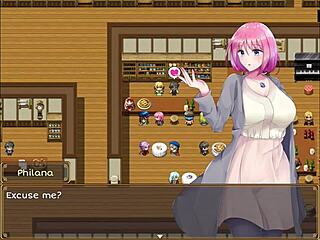 um cliente tarado gosta de pegar nos peitos da garçonete - philana and the elixir of life - parte 2