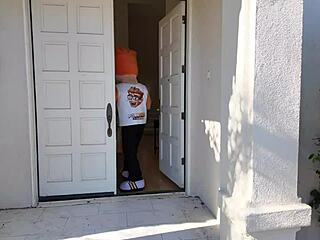 black-haired harley haze plays with toys