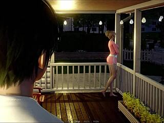 my bully turned lover shows off big blonde tits in wild scene