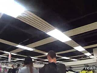 Glamorous Czech Teenie Seduced at Supermarket for POV Action