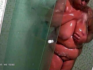 Hidden Camera Catches Stepmom In Lingerie Tease