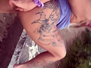 milf gets anal orgasm on beach at sunrise.