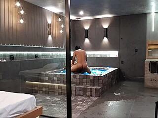 i took my friend to a luxury hotel and she loved the anal sex