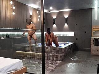 i took my friend to a luxury hotel and she loved the anal sex