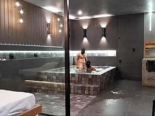 i took my friend to a luxury hotel and she loved the anal sex