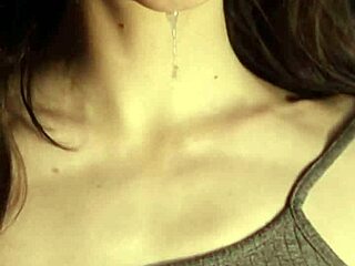 Slobbery blowjob with deep throat action and cum in mouth by amateur Lanreta