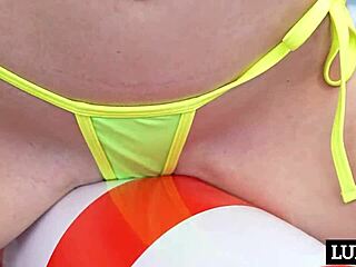 Bella Nova's Bald Cunt Soaked in Oil for Intense Fuck