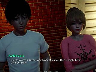 my bully turned lover shows off big blonde tits in wild scene