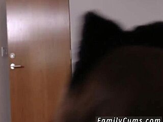 I watch my stepfather give blowjobs to teen stepdaughters on the sofa