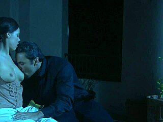 brooke ballentyne keeps riding chaps on while taking deep creampie action