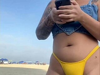 did i make him hard on the beach?