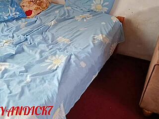 hot hairy ebony amateur couple's blowjob session