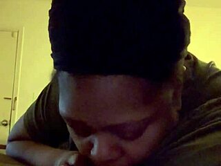 sipping giant bbw submits to deepthroat action on bed.