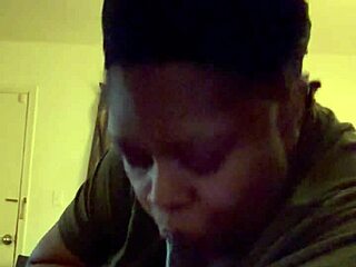 sipping giant bbw submits to deepthroat action on bed.