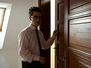 daddy4k old step dad seduces young blonde girlfriend in morning sex