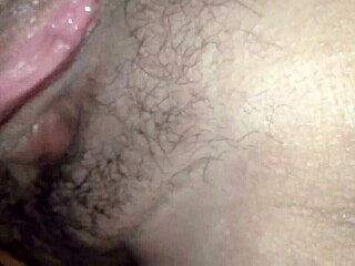 Fucking a big girl's tight shaved pussy that's so lickable 😋