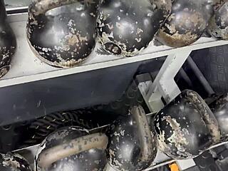 Another sweaty workout day at the gym with her