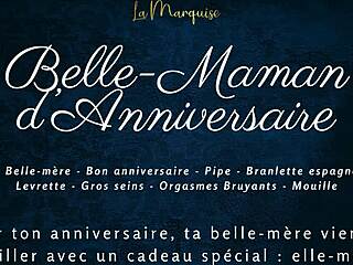 Френска мащеха се навежда за догистайл в аудио за годишнина