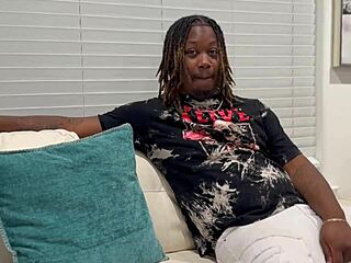 Delivery guy trapped by horny customer in sticky seduction mess