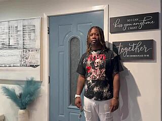 Delivery guy trapped by horny customer in sticky seduction mess