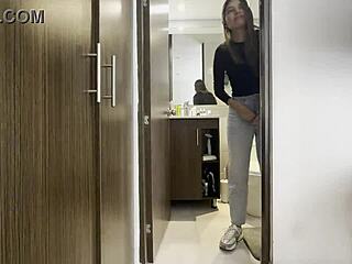 had wild fun with my husband’s friend in the bathroom during his birthday.