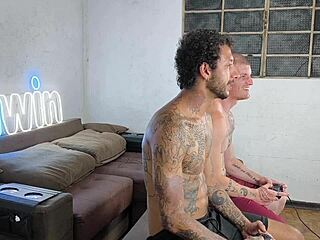 wanna watch buddies banging bareback after the party?