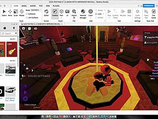 Dancing with a cute bunny in costume