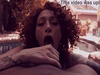 Olivia Gardens Takes BBC by the Pool in Tight Action