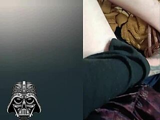 Skinny Barefoot Serbian Slave Caresses Penis in Bondage