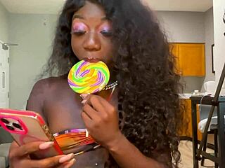lola black licks lollipop backstage