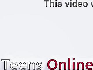 Hot British teen spitroasted by eager neighbors in wild session