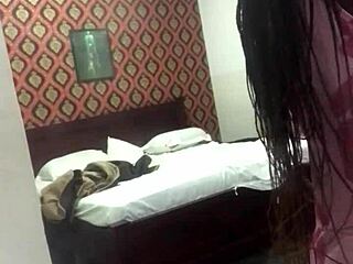 Crazybitch Twerking On Landlord's Bed During Vacation