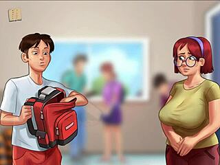 Summertime saga part ten with big tits and sexy outfits in 3d